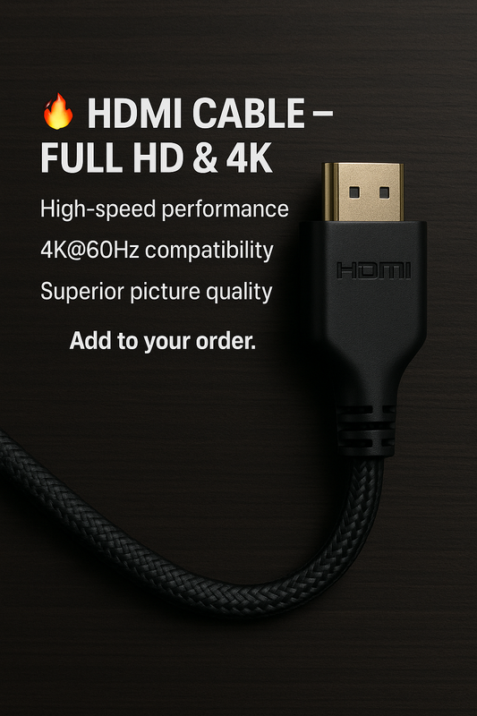 🔌 HDMI Cable – Full HD & 4K